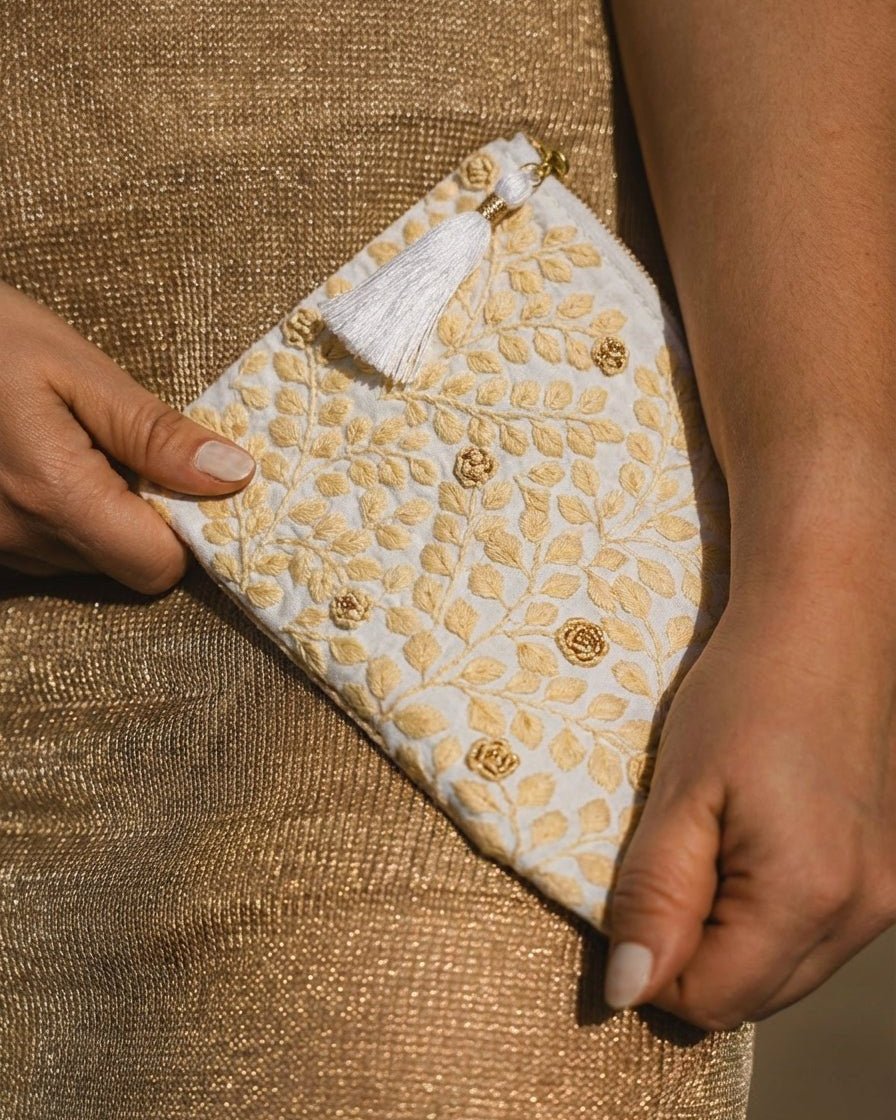 Rosa de Oro Keepsake Pouch - Anne Sidora Unique Poetic gift boutique in Los Cabos