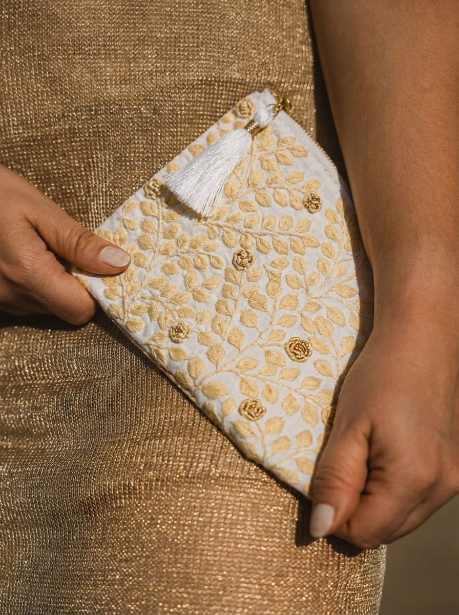 Rosa de Oro Keepsake Pouch - Anne Sidora Unique Poetic gift boutique in Los Cabos