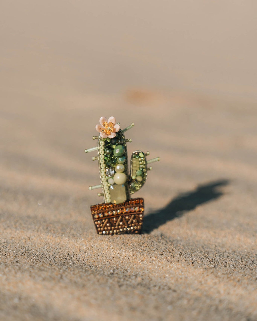 Saguaro Cactus Brooch - Anne Sidora Unique Poetic gift boutique in Los Cabos