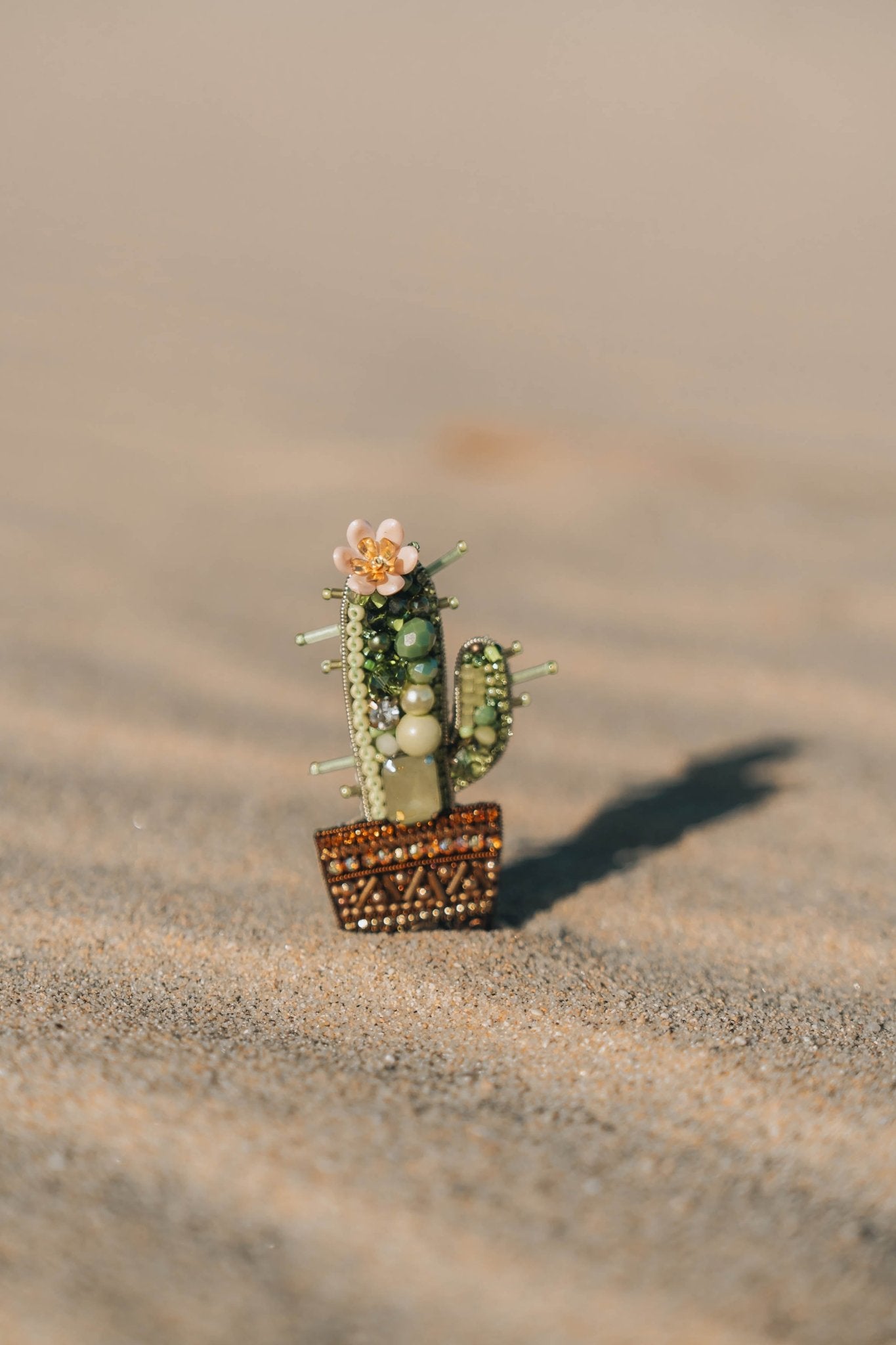 Saguaro Cactus Brooch - Anne Sidora Unique Poetic gift boutique in Los Cabos