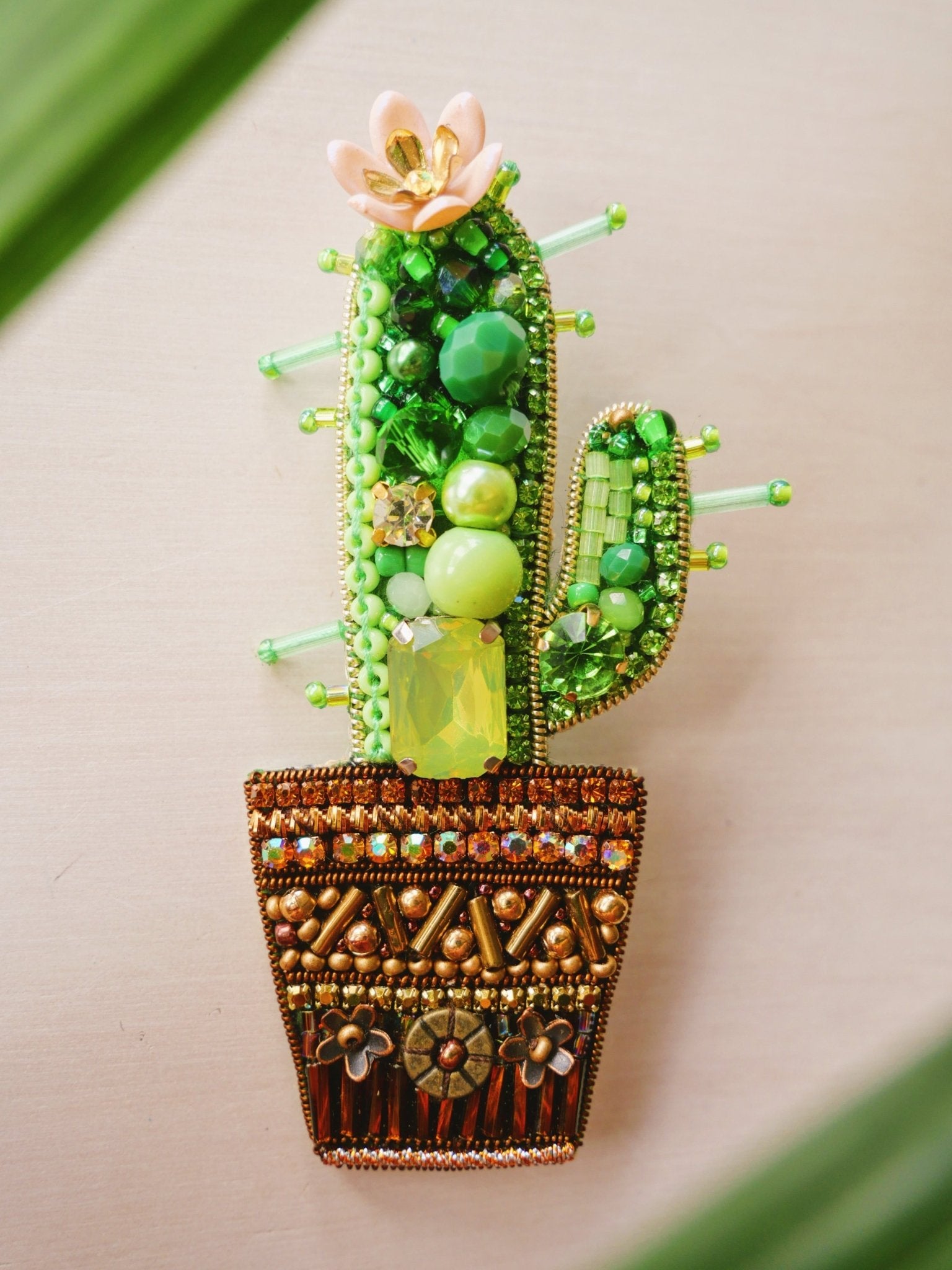 Saguaro Cactus Brooch - Anne Sidora Unique Poetic gift boutique in Los Cabos