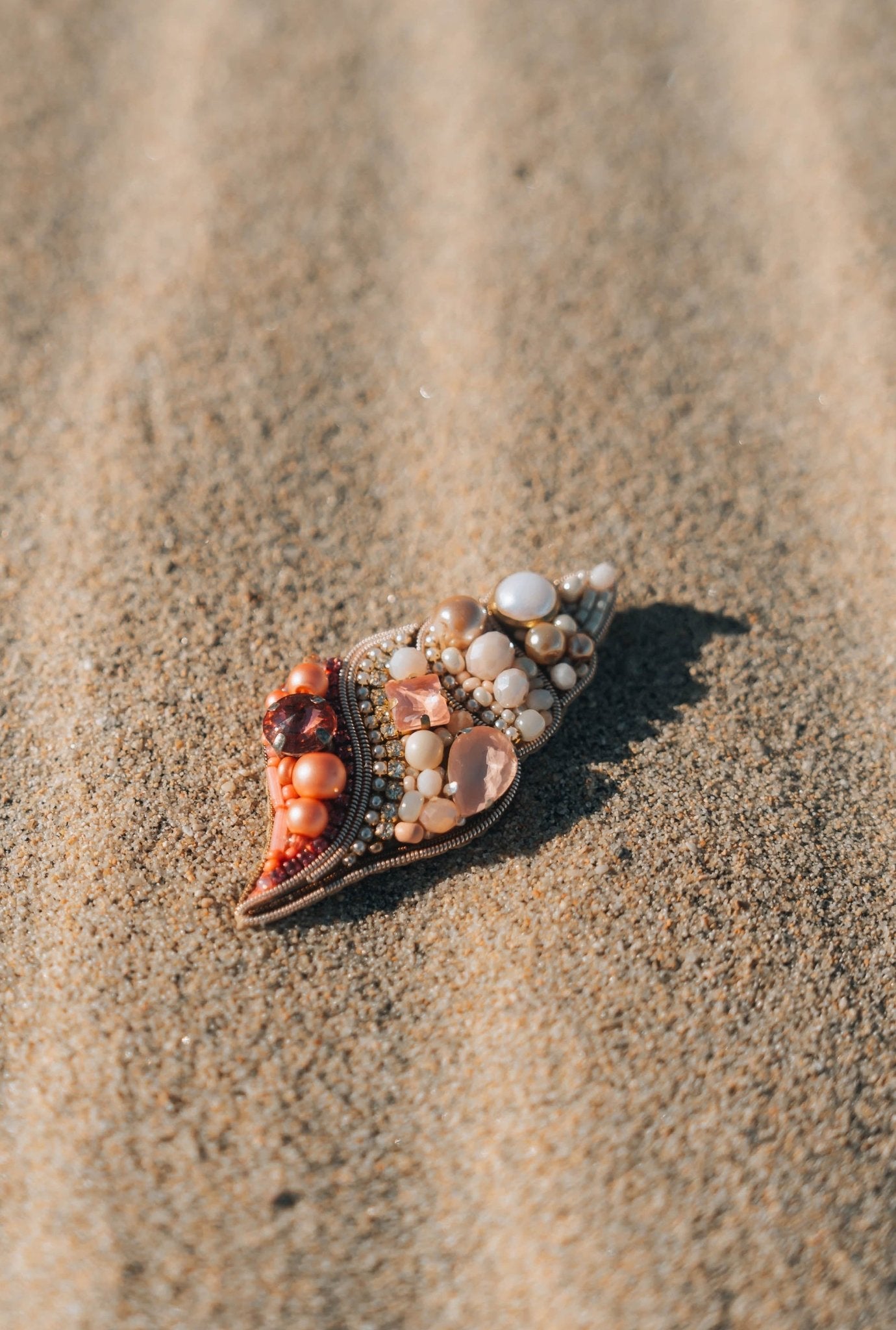 Sea Shell Brooch - Anne Sidora Unique Poetic gift boutique in Los Cabos