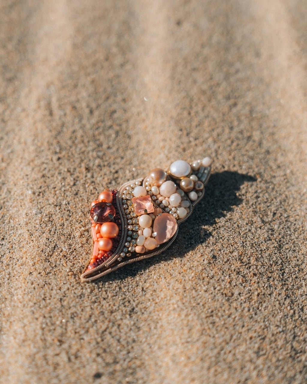 Sea Shell Brooch - Anne Sidora Unique Poetic gift boutique in Los Cabos