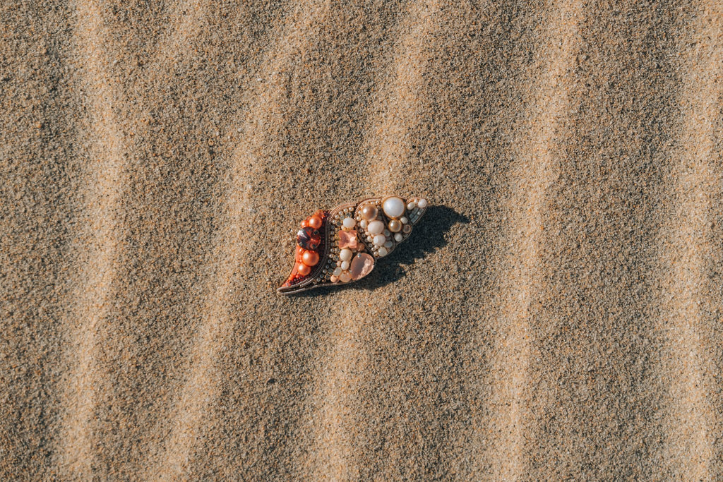 Sea Shell Brooch - Anne Sidora Unique Poetic gift boutique in Los Cabos