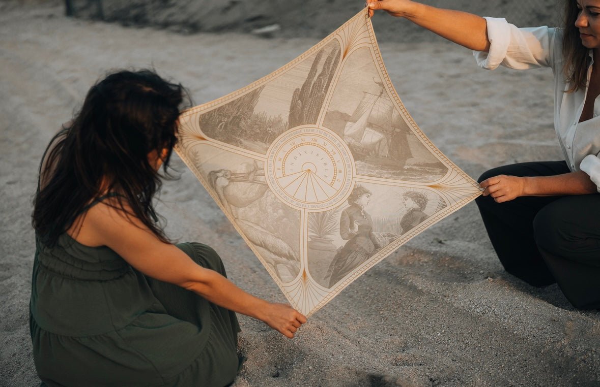 Silk scarf Baja - Anne Sidora Unique Poetic gift boutique in Los Cabos