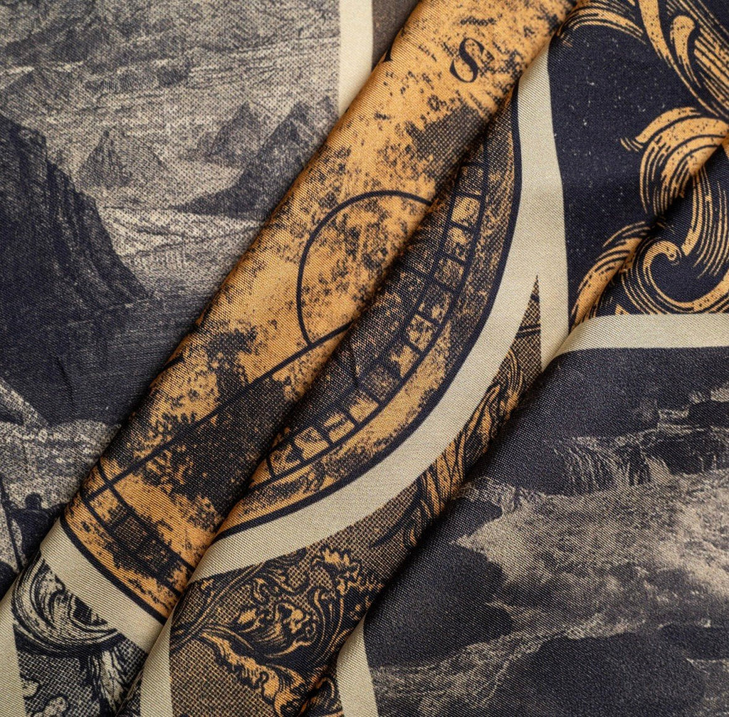 Silk scarf Conquista - Anne Sidora Unique Poetic gift boutique in Los Cabos