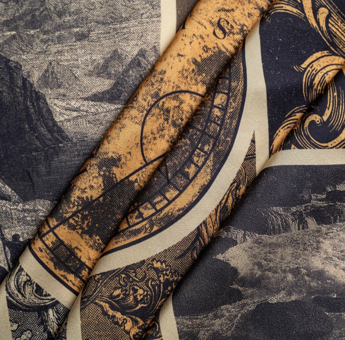 Silk scarf Conquista - Anne Sidora Unique Poetic gift boutique in Los Cabos