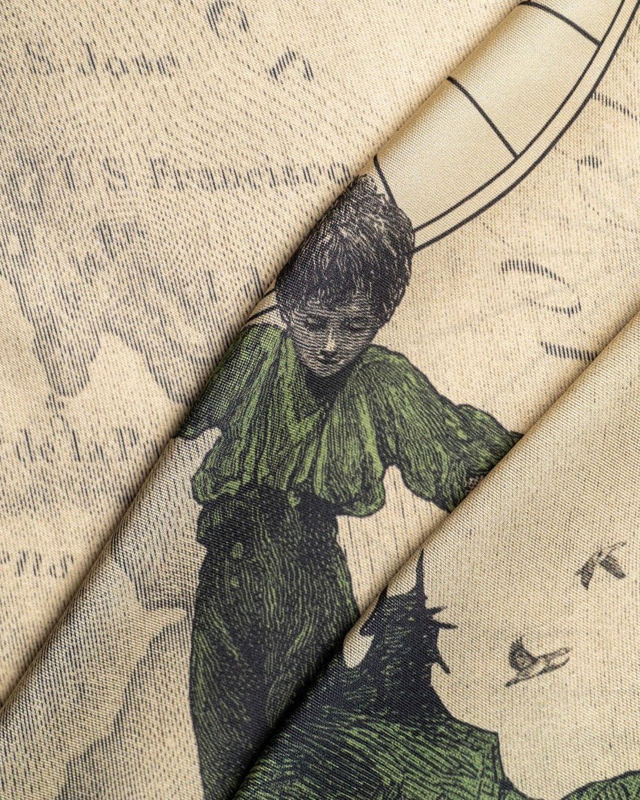 Silk scarf Wild Child - Anne Sidora Unique Poetic gift boutique in Los Cabos