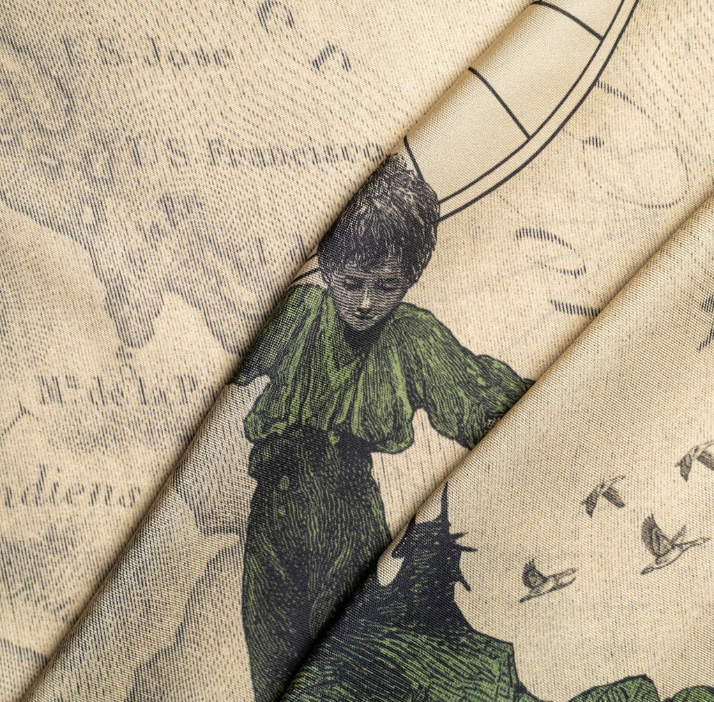 Silk scarf Wild Child - Anne Sidora Unique Poetic gift boutique in Los Cabos