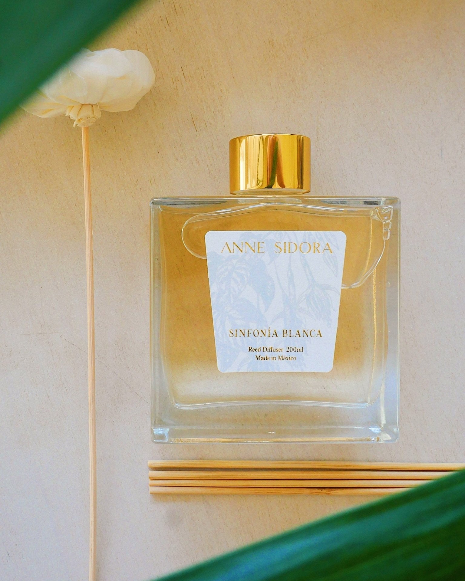 Sinfonía Blanca - Reed Diffusor - Anne Sidora Unique Poetic gift boutique in Los Cabos