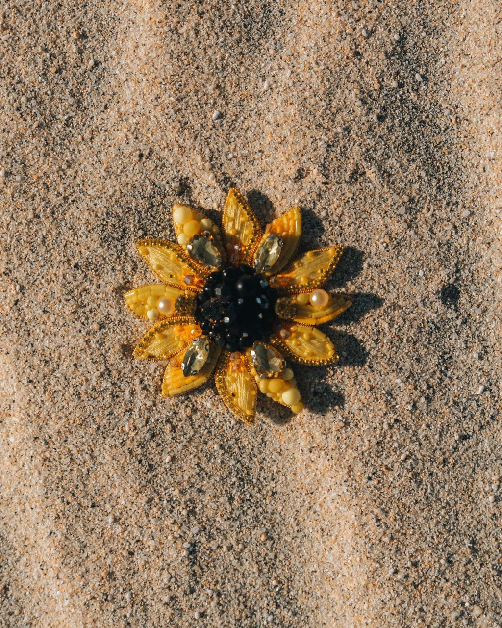 Sunflower Brooch - Anne Sidora Unique Poetic gift boutique in Los Cabos