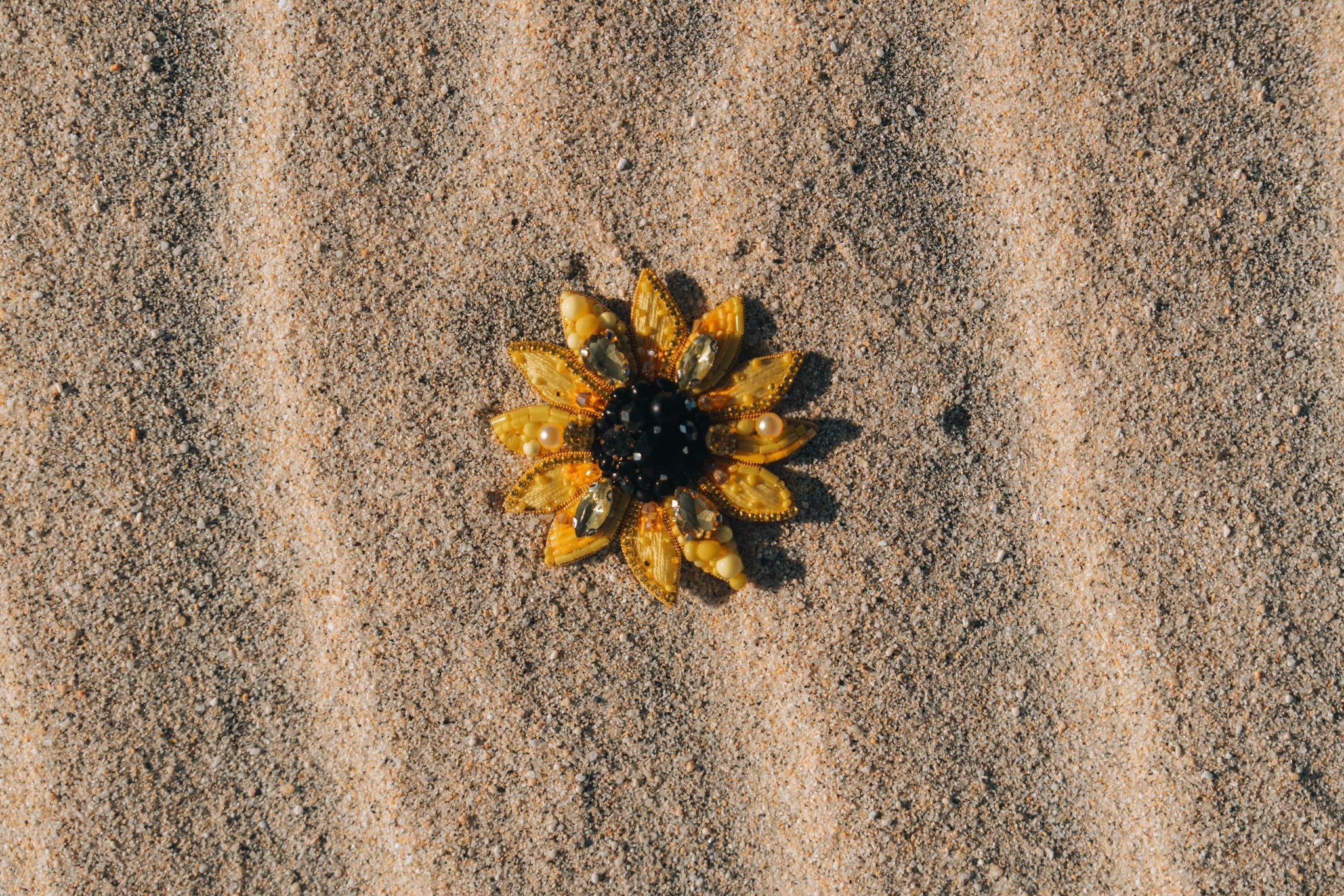 Sunflower Brooch - Anne Sidora Unique Poetic gift boutique in Los Cabos