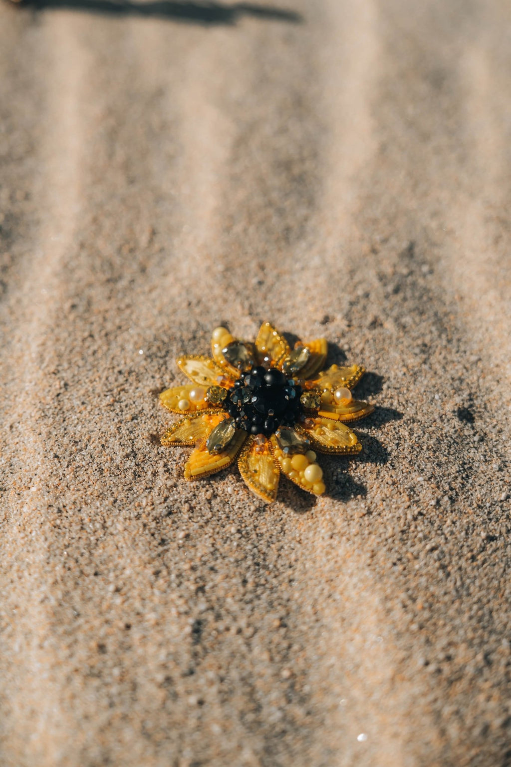 Sunflower Brooch - Anne Sidora Unique Poetic gift boutique in Los Cabos