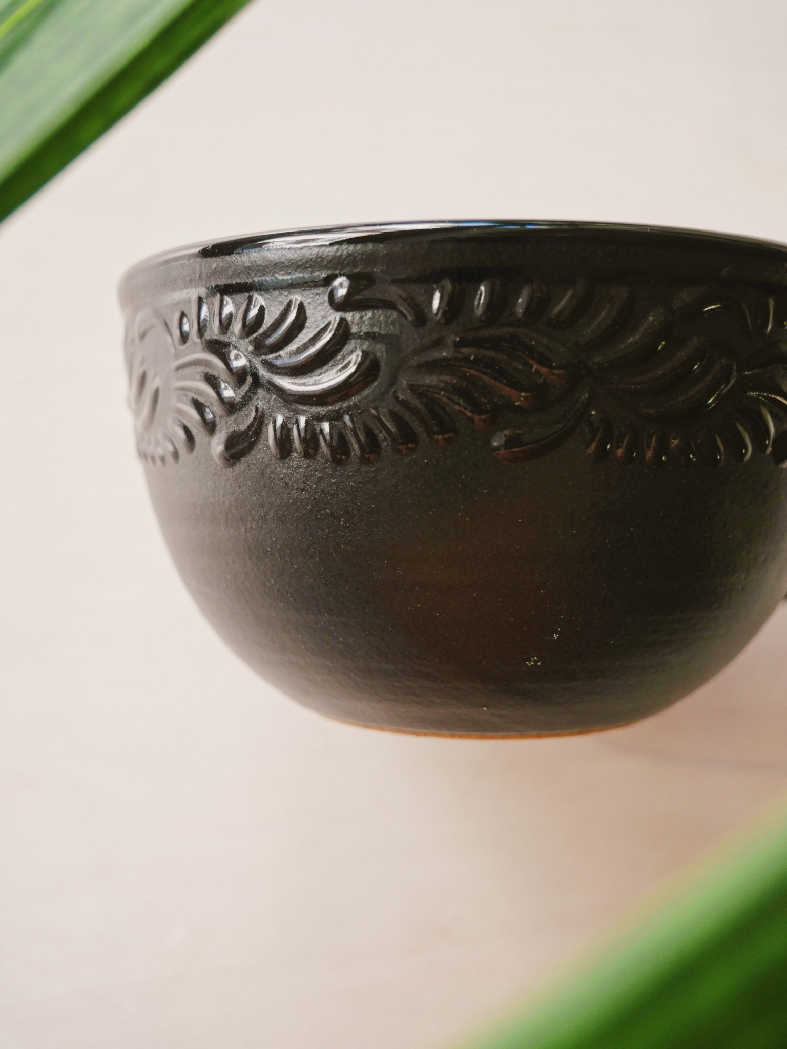 Talavera Black Tea Cup - Anne Sidora Unique Poetic gift boutique in Los Cabos