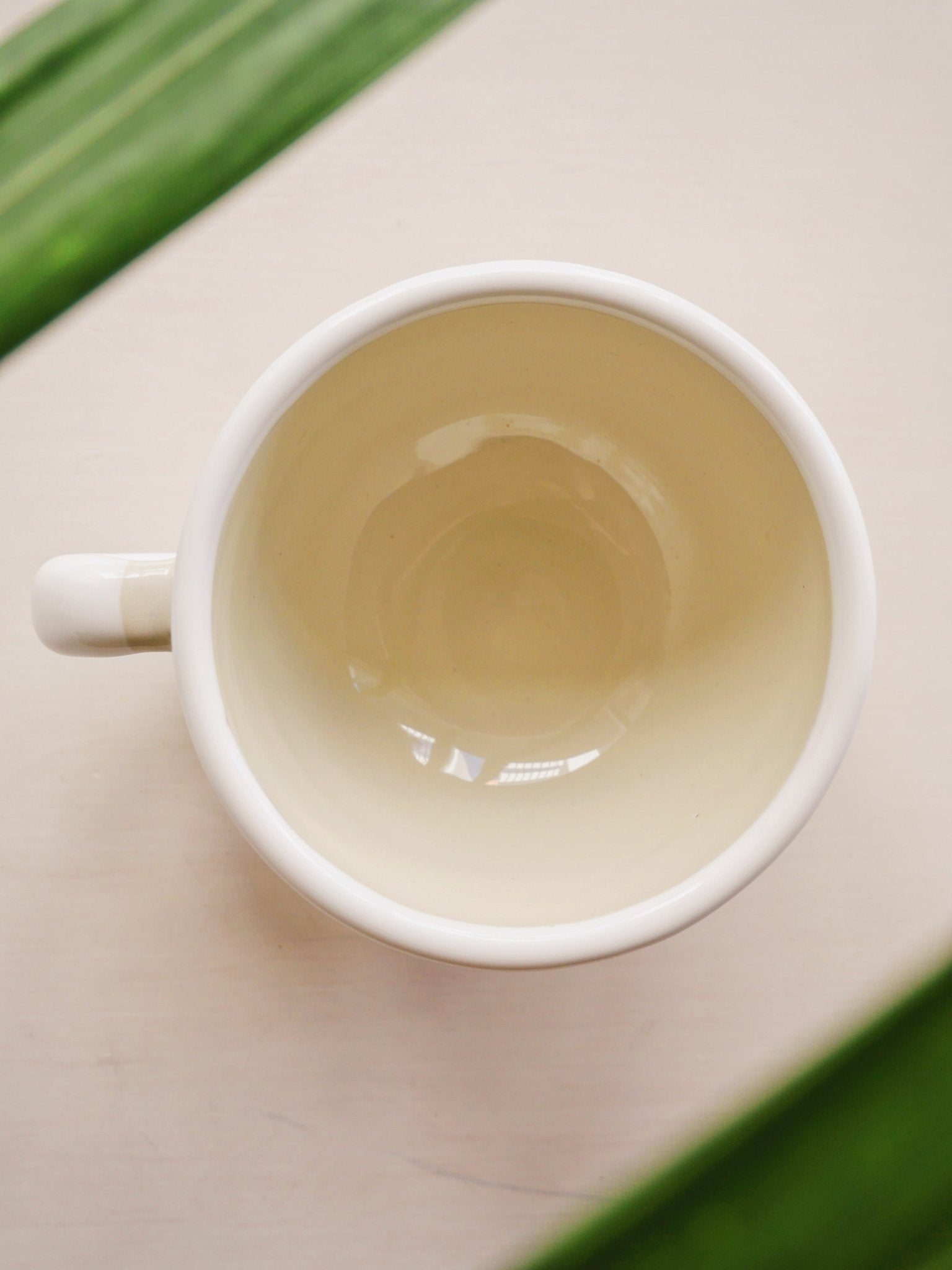 Talavera White Tea Cup - Anne Sidora Unique Poetic gift boutique in Los Cabos