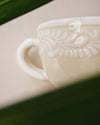 Talavera White Tea Cup - Anne Sidora Unique Poetic gift boutique in Los Cabos