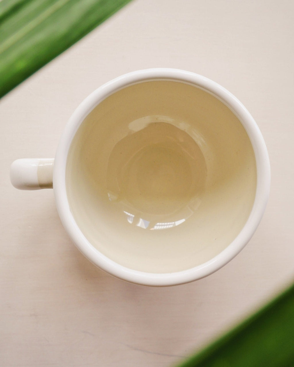 Talavera White Tea Cup - Anne Sidora Unique Poetic gift boutique in Los Cabos
