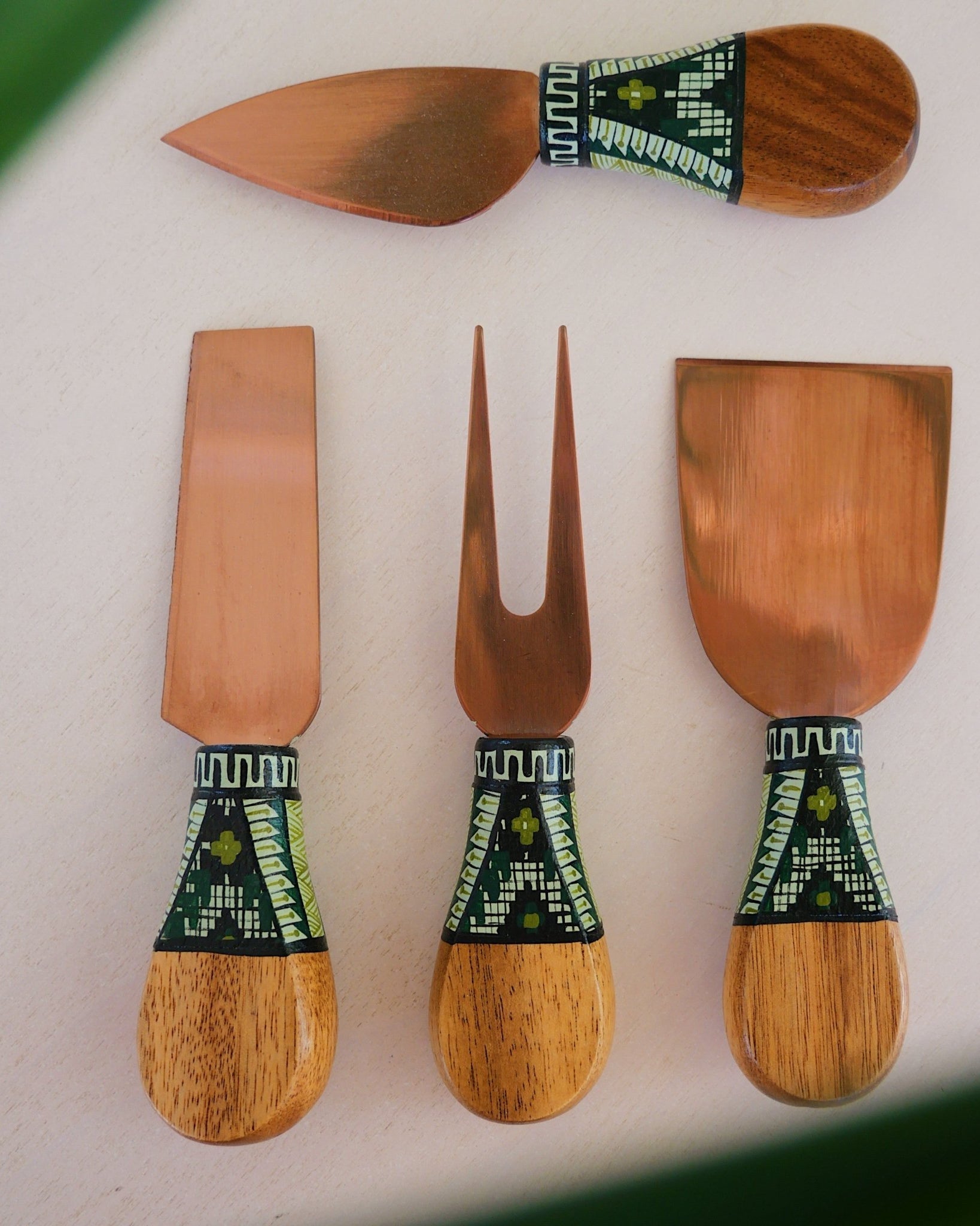 Utensil Set in Mayan Walnut - Anne Sidora Unique Poetic gift boutique in Los Cabos