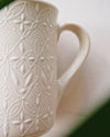 White Flower Mugs - Anne Sidora Unique Poetic gift boutique in Los Cabos