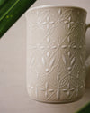 White Flower Mugs - Anne Sidora Unique Poetic gift boutique in Los Cabos