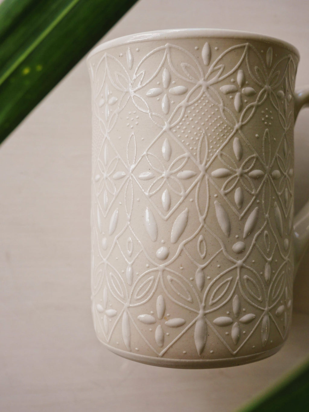 White Flower Mugs - Anne Sidora Unique Poetic gift boutique in Los Cabos