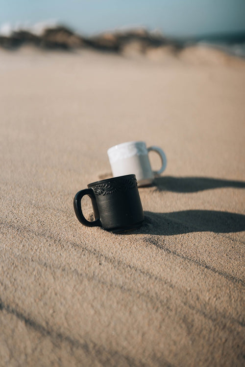 White Talavera Mug - Anne Sidora Unique Poetic gift boutique in Los Cabos