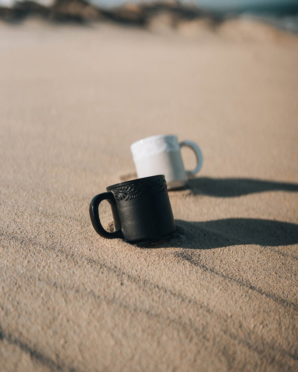White Talavera Mug - Anne Sidora Unique Poetic gift boutique in Los Cabos