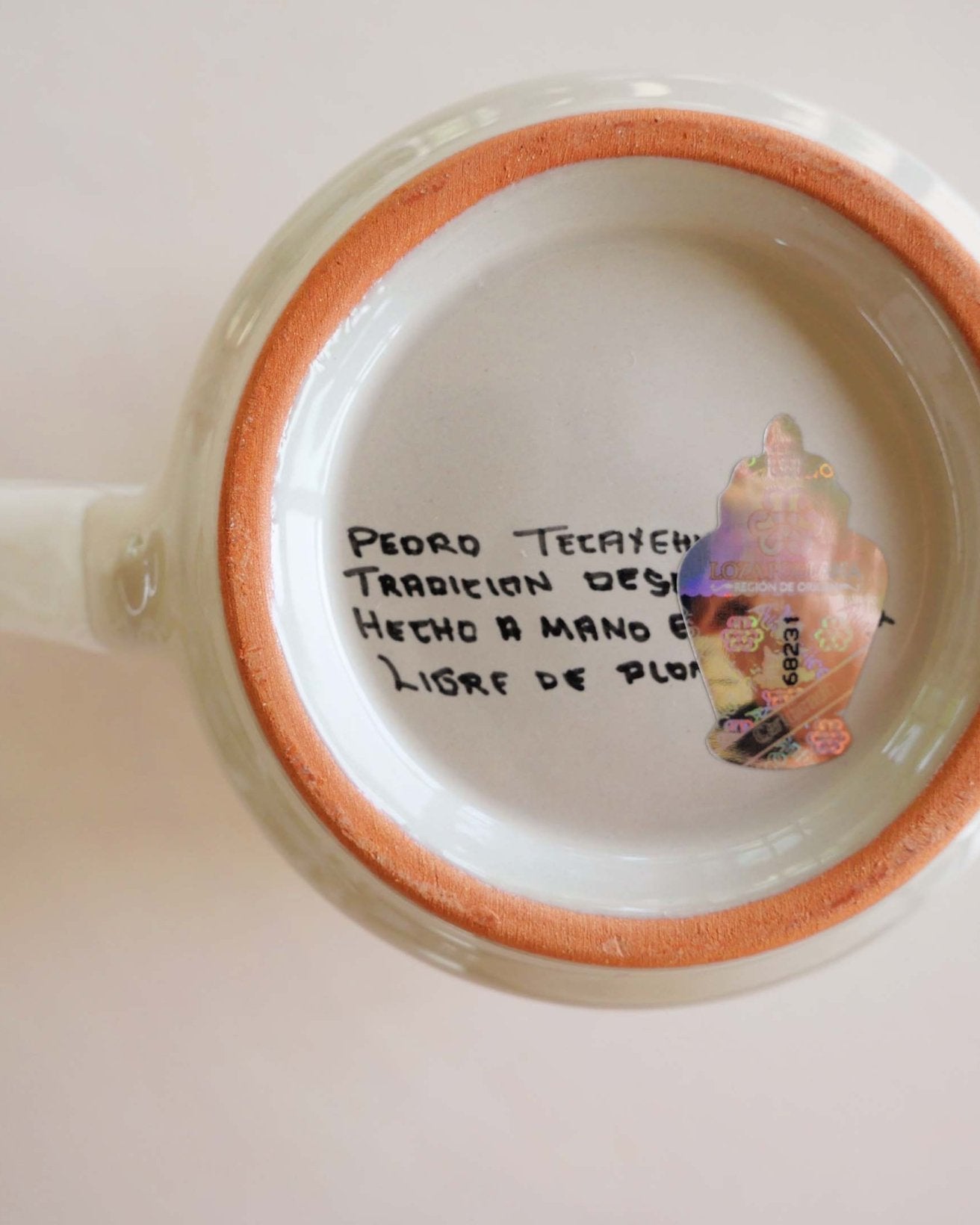 White Talavera Mug - Anne Sidora Unique Poetic gift boutique in Los Cabos