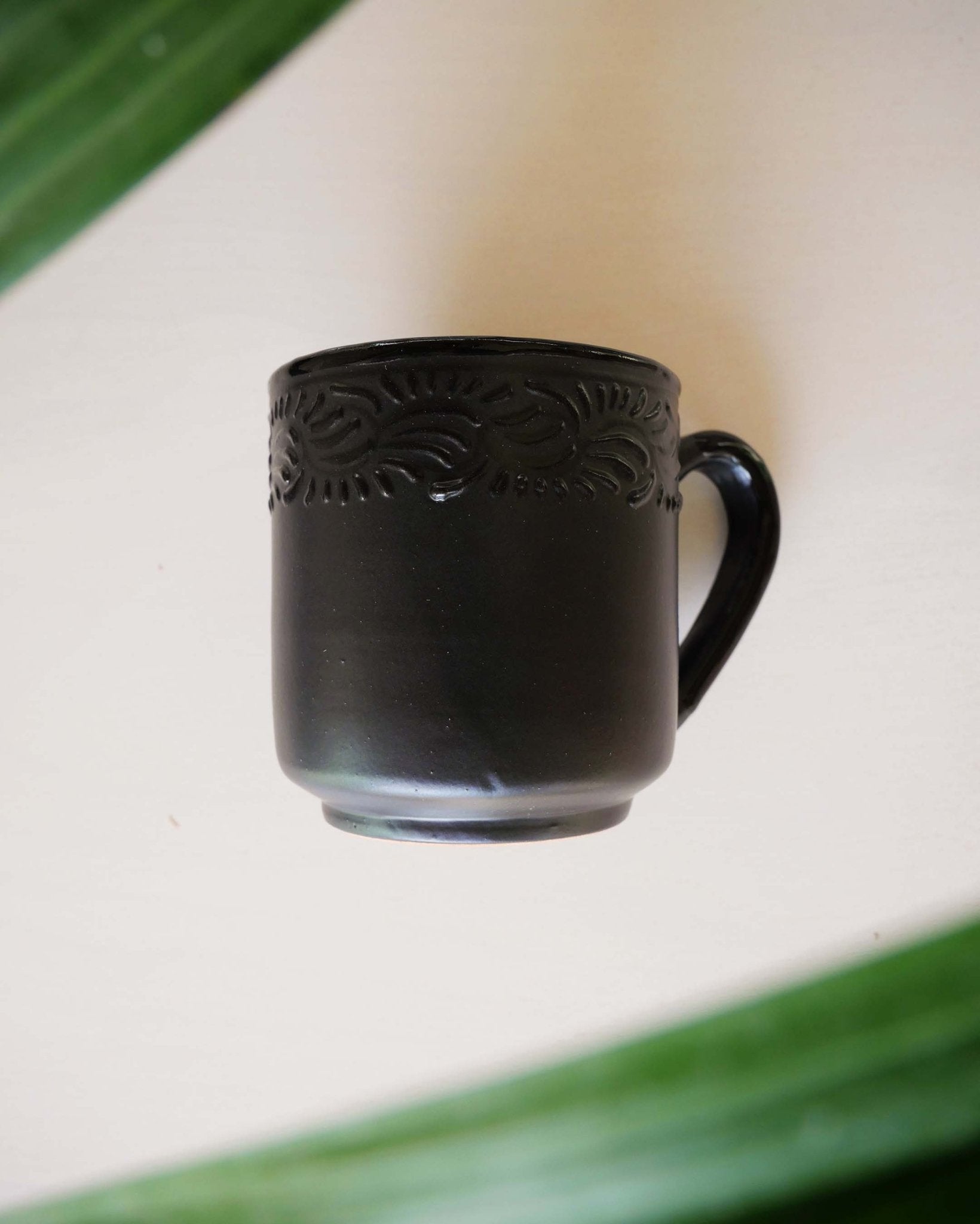 Black Talavera Mug - Anne Sidora Unique Poetic gift boutique in Los Cabos
