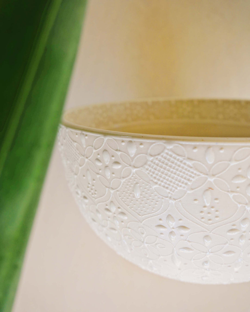 white ceramic bowl made in mexico 