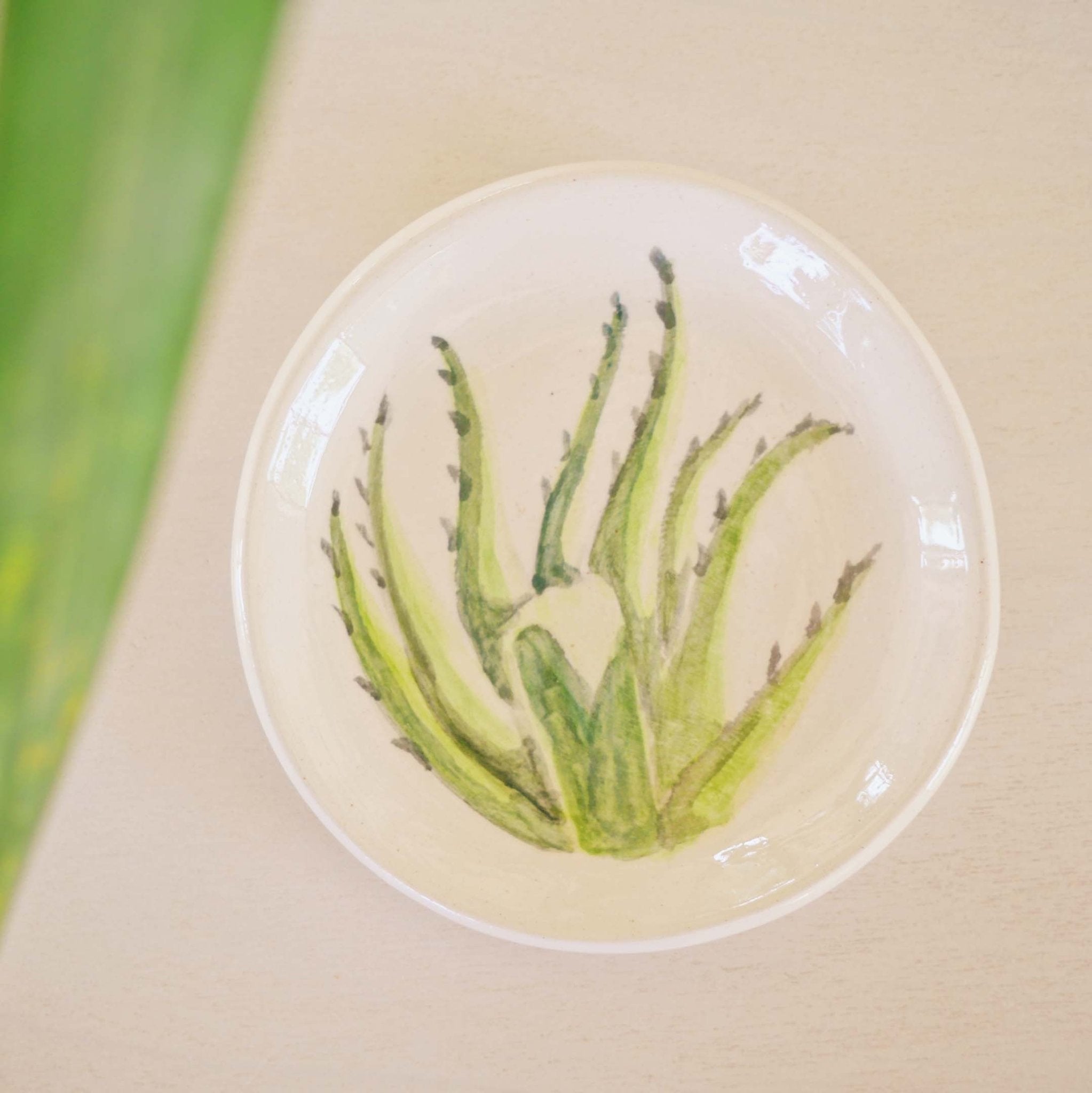 Cactus Accent Plate - Anne Sidora Unique Poetic gift boutique in Los Cabos