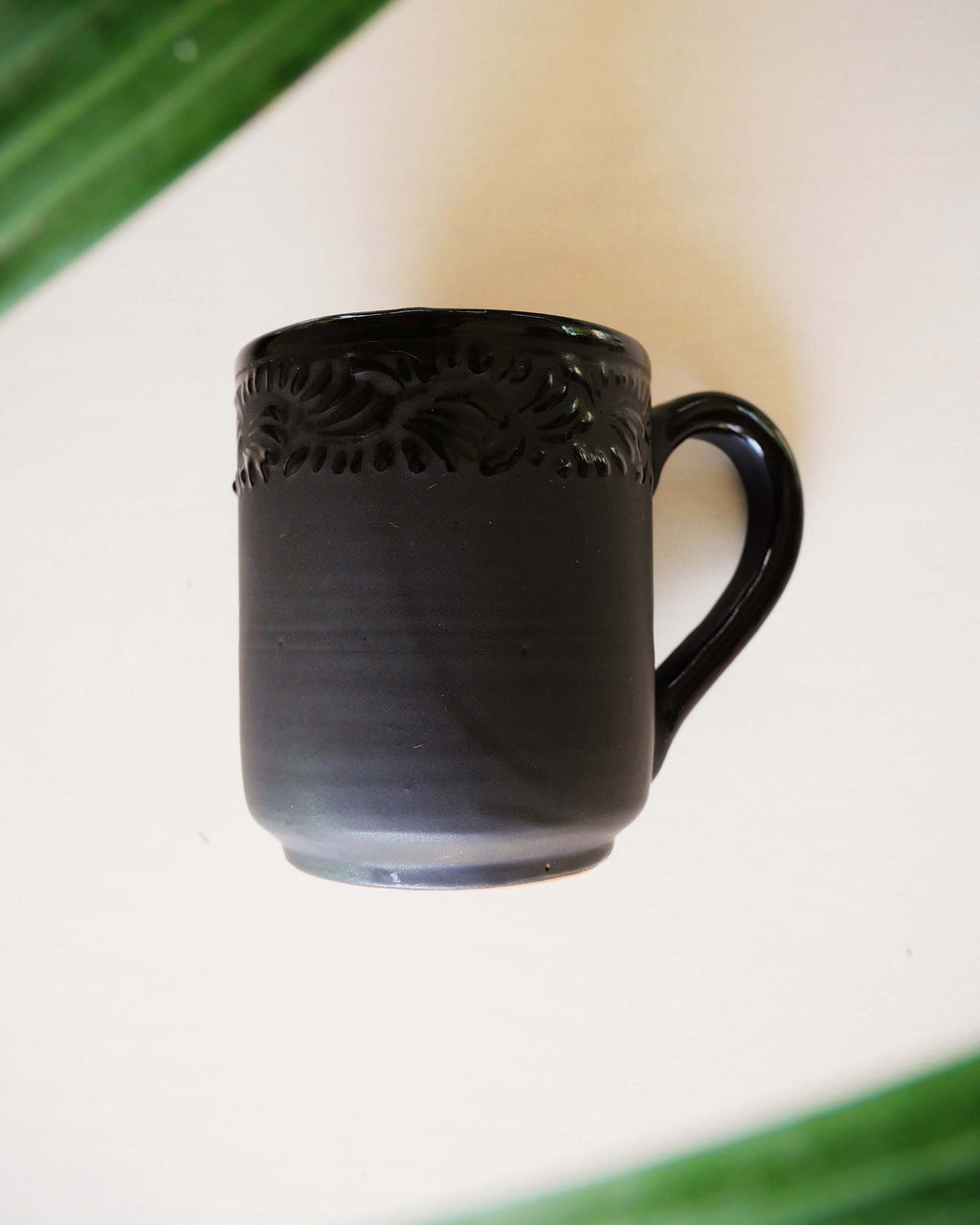 Black Talavera Mug